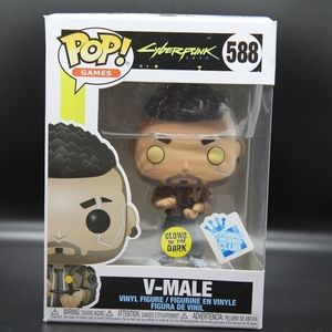 Funko Pop! Games: Cyberpunk 2077 - V-Male (Glows in the Dark) 588